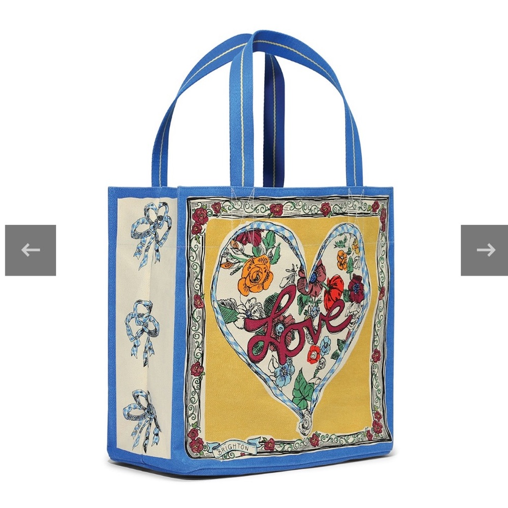 NWT Brighton “Tied With Love” Canvas Tote
